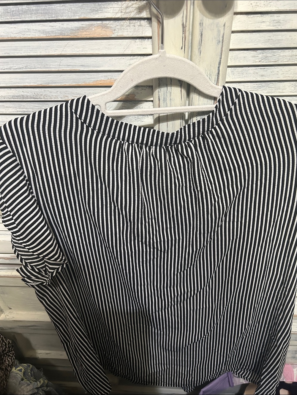 Black and.white striped top - Picture 3 of 3